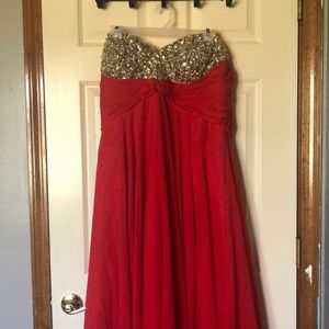 Size 18 long red prom dress